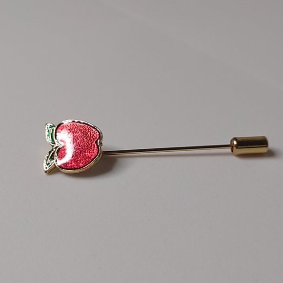 Red Apple Stick Pin - Picture 3 of 10
